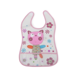 Σαλιάρα Βaby Bib Happy Meal Pink Cangaroo