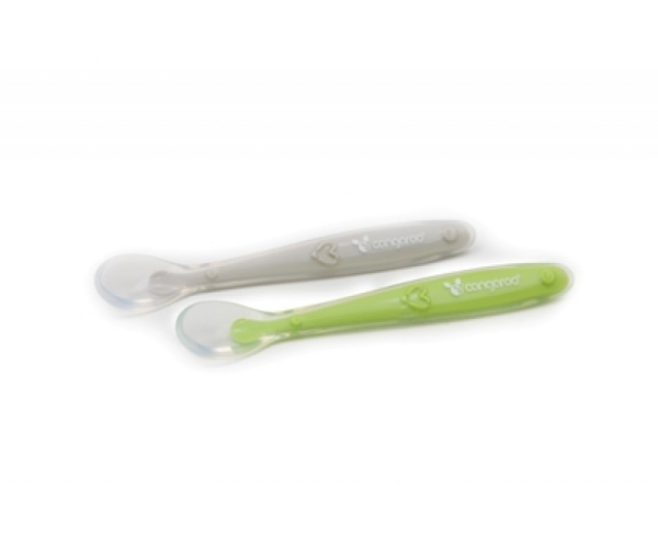 Κουταλάκια Σιλικόνης Silicone Spoons Green Cangaroo