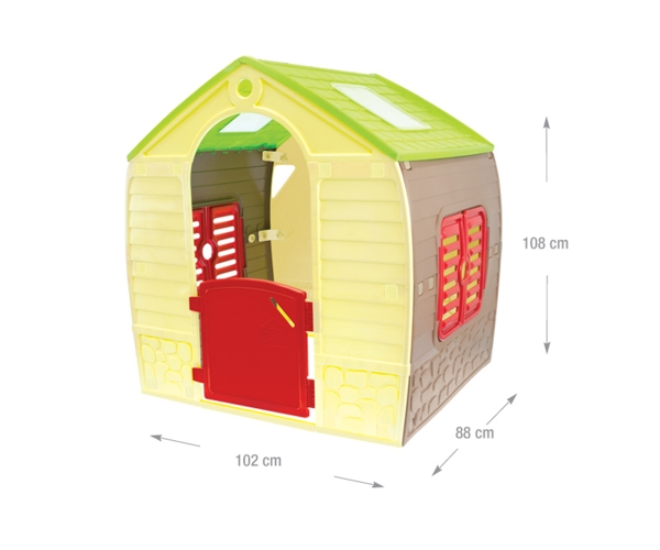 Σπιτάκι - Παιχνίδι Happy House Mochtoys 11976 διαστάσεις